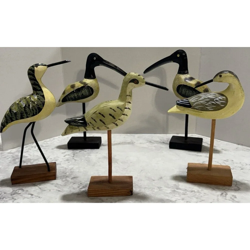 Lot of 5 Tradewind Bay by the Shore Wooden Sea Birds Coastal Nautical Decor